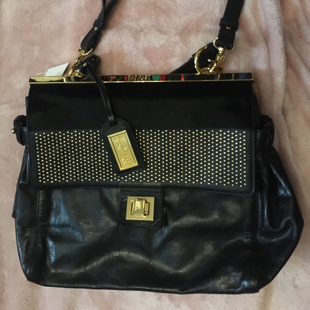 Badgley Mischka leather tote